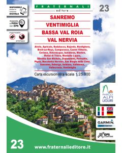 Wanderkarte Sanremo Ventimiglia 1:25 000 / Fraternali Nr. 23