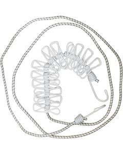 Wäscheleine Expander Clips weiss