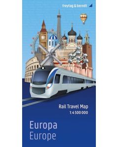 Europa Rail Travel Map 1:4 500 000 / Freytag & Berndt