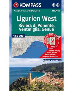 Wanderkarte Kompass 2444 Ligurien West 1:60 000 