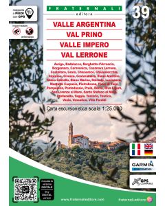 Wanderkarte Valle Argentina Val Prino 1:25 000 / Fraternali Nr. 39