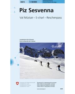460 S Piz Sesvenna Skitourenkarte 1:50 000