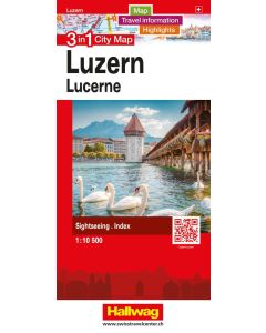 Stadtplan Luzern 3in1 City Map 1:10 500 / Hallwag