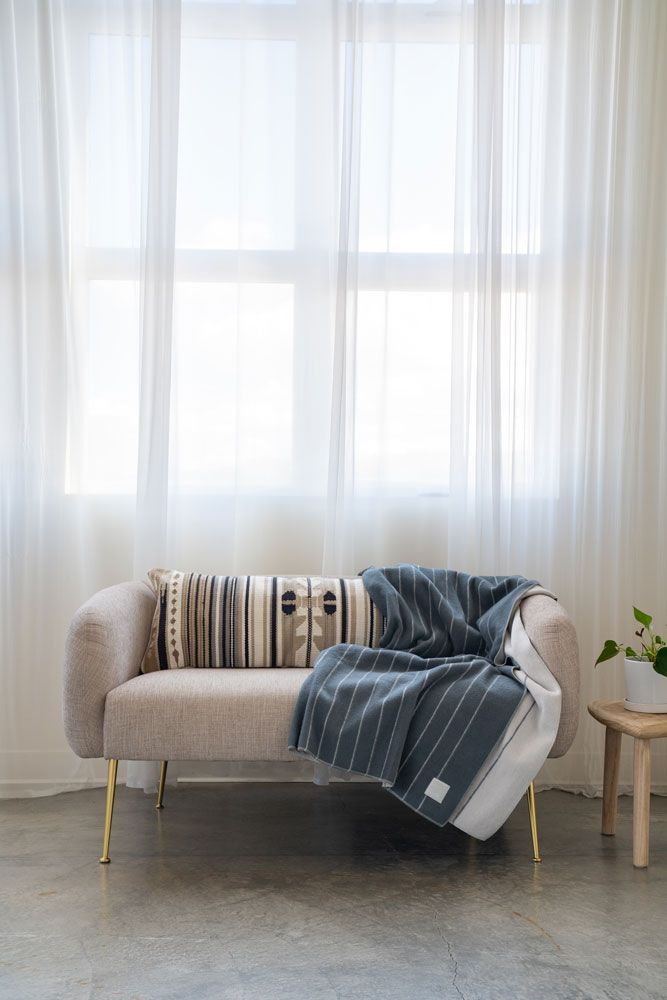Boho Throw Blanket, Couverture Jacquard en pur coton fait à la main