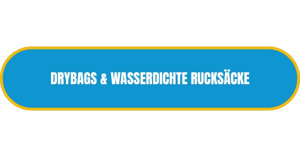 Azurblauer Linkdbutton mit gelbem Rand und dem weissen Schriftzug Drybag & wasserdichte Rucksäcke.
