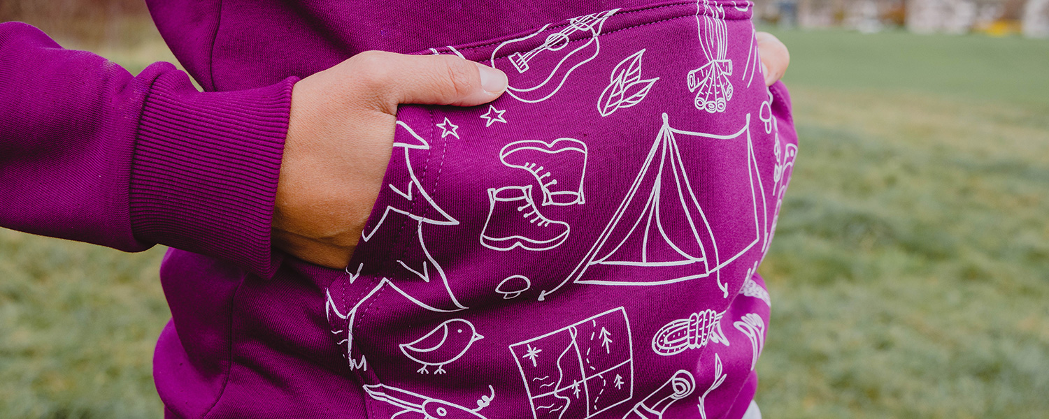 Zoom sur le hoodie officiel du MSdS.